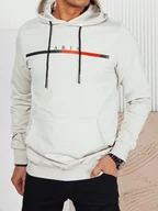Bluzy męskie - Bluza męska z nadrukiem szara Dstreet BX5729-L - miniaturka - grafika 1