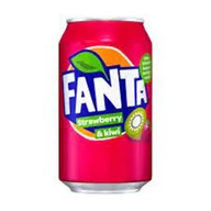 Soki i napoje niegazowane - IMPORT FANTA A.STRAWBERRY+KIWI 330ML Zgrzewka 24 sztuki - miniaturka - grafika 1