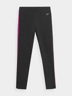 Legginsy - 4F Legginsy 4FJAW23TTIGF094 Czarny Slim Fit - miniaturka - grafika 1