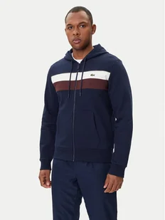 Lacoste Bluza SH5913 Granatowy Regular Fit - Bluzy męskie - miniaturka - grafika 1