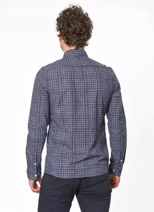 LEE SLIM BUTTON DOWN MĘSKA KOSZULA MATERIAŁOWA W KRATĘ NIGHT SKY L66XZHSJ-M - Koszule męskie - miniaturka - grafika 1