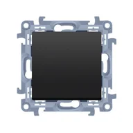 Wyłączniki światła i elektryczne - SIMON10 Łącznik pojedyńczy 10A (moduł) czarny - miniaturka - grafika 1