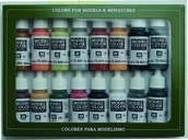 Kolejki i akcesoria - Vallejo Model Color Zestaw 16 farb - German Colors WWII Vallejo 70107 - miniaturka - grafika 1