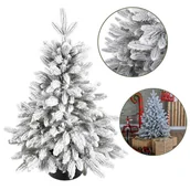 Choinki - Sztuczna choinka Świerk Skandynawski śnieżony PE 100% w donicy 80cm - miniaturka - grafika 1