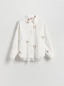 Koszule damskie - Reserved - Koszula z ozdobnym haftem - wielobarwny - miniaturka - grafika 1