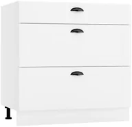 Szafki kuchenne - Szafka kuchenna stojąca 80 ADELE D80 S/3 biała mat STOLKAR - miniaturka - grafika 1
