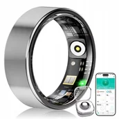 Smartringi - Smart Ring Wyriaza Inteligentny Pierścień Rozmiar 8 Srebrny Android iOS - miniaturka - grafika 1
