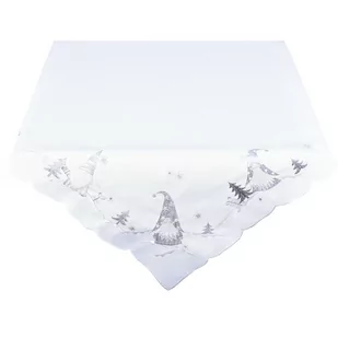 Obrus świąteczny Krasnale biały, 40 x 140 cm - Pozostałe akcesoria świąteczne - miniaturka - grafika 1