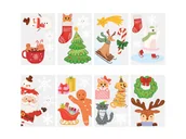 Ozdoby bożonarodzeniowe - Dekoracja na okno na Boże Narodzenie - 30 elem. - miniaturka - grafika 1