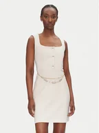 Sukienki - Rinascimento Sukienka koktajlowa CFC0124908003 Beżowy Regular Fit - miniaturka - grafika 1