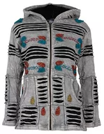 Kurtki damskie - Ankerglut Damska kurtka polarowa z kapturem kurtka przejściowa Windbreaker #nepalharmonia - miniaturka - grafika 1