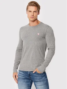Guess Longsleeve M2YI28 J1311 Szary Super Slim Fit - Bluzy męskie - miniaturka - grafika 1
