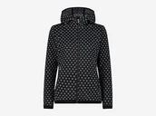 Kurtki damskie - CMP Damska kurtka polarowa Knit Tech z stałym kapturem, antracytowo-biała, 44 - miniaturka - grafika 1