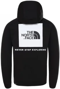 bluza męska THE NORTH FACE RAGLAN RED BOX HOODIE Black - Bluzy męskie - miniaturka - grafika 1