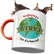 Kubki - Kubek Pomarańczowy Dla Stryja na Urodziny Prezent z Nadrukiem ze Zdjęciem+ Opakowanie na prezent (wzór 01) - miniaturka - grafika 1