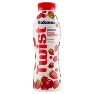 Kefiry, jogurty, maślanki - Bakoma Jogurt Twist poziomka - miniaturka - grafika 1