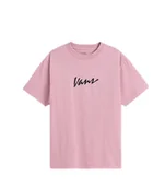 Koszulki męskie - T-shirt Męski VANS Classic Script SS Pink Dawn/Black VN000PF0F0U1 S - miniaturka - grafika 1