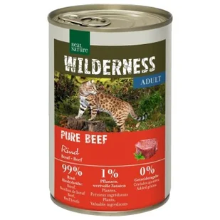 REAL NATURE WILDERNESS Adult Pure Beef 24x400 g - Mokra karma dla kotów - miniaturka - grafika 1