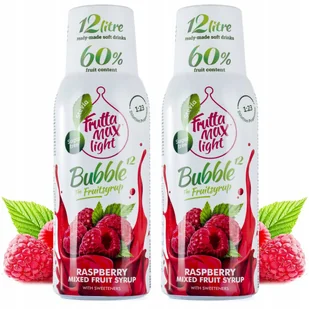 Zestaw 2 koncentratów do Saturatora FruttaMax Malina Light, 500 ml - Syropy i koncentraty owocowe - miniaturka - grafika 1