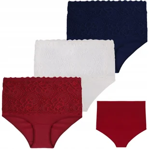3x Koronkowe FIGI MAJTKI DAMSKIE Bawełniane z WYSOKIM STANEM MORAJ r. XL - Majtki damskie - miniaturka - grafika 1