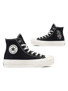 Converse Sneakersy "Chuck Taylor Lift Platform" w kolorze czarnym - Trampki damskie - miniaturka - grafika 1