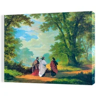 Ikony i obrazy sakralne - Obraz religijny na płótnie Droga do Emaus - miniaturka - grafika 1