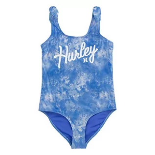 Stroje kąpielowe - Hurley Hrlg Shoulder Tie jednoczęściowy kostium kąpielowy, dla dziewcząt B55 S 484434 - grafika 1