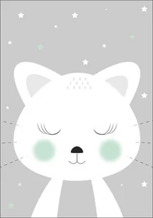 Plakat, Kotek szary, 40x50 cm - Plakaty Plakat, Kotek szary, 40x50 cm - Plakaty - miniaturka - grafika 1