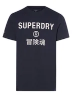 Koszulki męskie - Superdry - T-shirt męski, szary - miniaturka - grafika 1