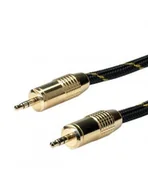 Kable - ROLINE Kabel audio GOLD 3.5mm M-M 2.5m - miniaturka - grafika 1