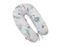 Poduszki do karmienia - Poduszka ciążowa Longer dla kobiet w ciąży do spania - blue birds - miniaturka - grafika 1