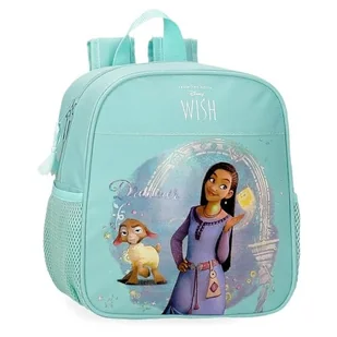 Joumma Disney Wish Dreamer Plecak przedszkolny adaptacyjny do wózka Niebieski 21x25x10 cm Poliester 5,25 l, Niebieski, Talla única, Plecak przedszkolny z możliwością dostosowania do wózka - Plecaki szkolne i tornistry - miniaturka - grafika 1