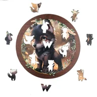 Puzzle - Puzzle drewniane Wilczek 40 elementów XL - miniaturka - grafika 1