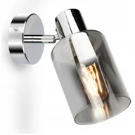 Lampy ścienne - Lampa Ścienna Kinkiet Reflektor Szklana Glass Tube Chrom 540-K1 Led E27 - miniaturka - grafika 1
