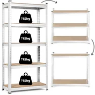 Szafy i regały magazynowe - Regał magazynowy 180x90x40 cm stal galwanizowana 5 półek 875 kg ModernHome - miniaturka - grafika 1