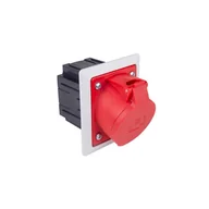 Gniazdka elektryczne - GSP165 gniazdo skośne z puszką podtynkową 16A/5P 400V IP44 - miniaturka - grafika 1