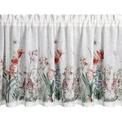 Firany - Zazdrostka NEMEZJA 60x150 cm biała z koronką na taśmie tunel - miniaturka - grafika 1