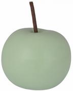 Figurki dekoracyjne - Jabłko ceramiczne małe, zielone matowe, 8x8x10,5 cm - miniaturka - grafika 1