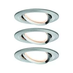 Paulmann Zestaw OW Nova Plus ZB Coin ści okr wychLED 3x7W 230V 51mm żelazo-szcz/alucynk 92959 - Oprawy, klosze i abażury - miniaturka - grafika 1