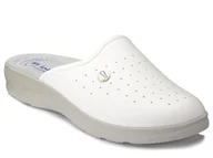 Klapki i japonki męskie - Klapki męskie medyczne sanitarne białe skórzana wkładka Inblu RH-33-44 - miniaturka - grafika 1