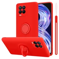 Etui i futerały do telefonów - Etui ochronne Cadorabo do Realme 8 4G / 8 PRO w kolorze czerwonym, etui na telefon komórkowy z TPU - miniaturka - grafika 1