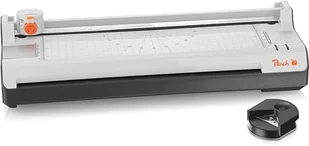 Peach Laminator 6 w 1 A3 z zaokrąglonymi narożnikami, trymer, 100 folii do laminowania w różnych rozmiarach | ABS | nadaje się do wszystkich dostępnych na rynku folii do 2 x 125 mic. | Laminator na - Laminatory - miniaturka - grafika 1