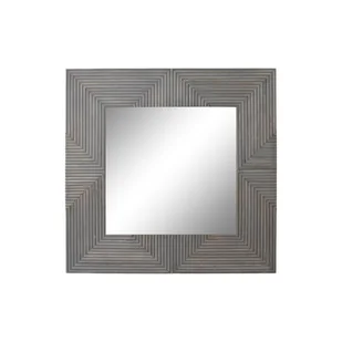 Emaga Lustro ścienne DKD Home Decor Lustro Szary Drewno mango (121 x 4 x 121 cm) - Lustra - miniaturka - grafika 1