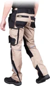 Odzież robocza - Spodnie ochronne do pasa beżowo-czarny roz.62 - miniaturka - grafika 1