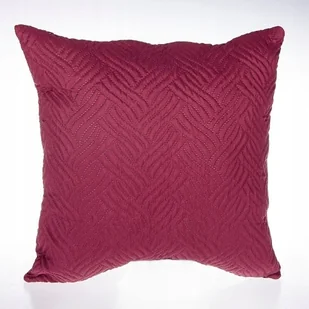 Bordowa poszewka pikowana 45x45 cm WARKOCZ design - Poszewki na poduszki - miniaturka - grafika 1