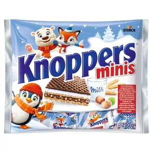 Knoppers Minis Wafelek nadziewany 200 g - Batoniki - miniaturka - grafika 1