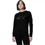 Bluzy damskie - 4F Bluza damska, Głęboki czarny, XS - miniaturka - grafika 1