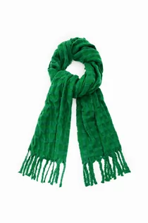 Apaszki i szaliki damskie - Desigual szal damski kolor zielony wzorzysty - grafika 1