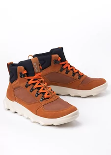 Buty trekkingowe męskie - Buty outdoorowe męskie brązowe ECCO MX M MID WP - grafika 1