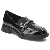 Półbuty damskie - Czarne Półbuty Vinceza Eleganckie Mokasyny Damskie - miniaturka - grafika 1